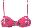 LASCANA B&uuml;gel-Bikini-Top Damen rot bedruckt Gr.44