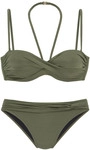 LASCANA B&uuml;gel-Bandeau-Bikini Damen oliv Gr.32