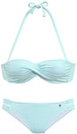 S.OLIVER B&uuml;gel-Bandeau-Bikini Damen mint-wei&szlig; Gr.38