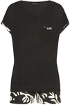 FRENCH CONNECTION Damen Shorty schwarz/schwarz bedruckt Gr.32/34