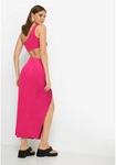 LSCN BY LASCANA One-Shoulder-Kleid Damen fuchsia rose Gr.38