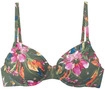 LASCANA B&uuml;gel-Bikini-Top Damen oliv bedruckt Gr.38
