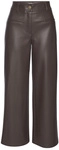 LASCANA Lederimitathose Damen dunkelbraun Gr.44