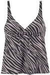 LASCANA B&uuml;gel-Tankini-Top Damen schwarz-bedruckt Gr.40