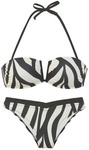 FRENCH CONNECTION Bandeau-Bikini Damen schwarz-creme Gr.42