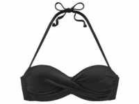LASCANA Bügel-Bandeau-Bikini-Top 'Italy' schwarz Gr. 42 Cup C. Mit Bügel Und Mit