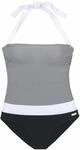 LASCANA Damen Badeanzug schwarz-wei&szlig; Gr.34 Cup A/B