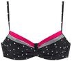 LASCANA B&uuml;gel-Bikini-Top Damen schwarz-rot Gr.40 Cup G