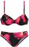 LASCANA B&uuml;gel-Bikini Damen schwarz-bedruckt Gr.42