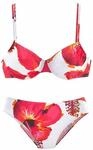 LASCANA B&uuml;gel-Bikini Damen wei&szlig;-bedruckt Gr.40 Cup C