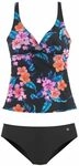 LASCANA B&uuml;gel-Tankini Damen schwarz-bunt-bedruckt Gr.50 Cup D