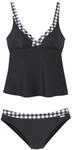 LASCANA B&uuml;gel-Tankini Damen schwarz-wei&szlig; Gr.36 Cup C
