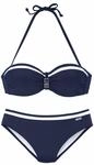 LASCANA B&uuml;gel-Bandeau-Bikini Damen marine Gr.44 Cup D