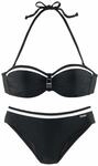 LASCANA B&uuml;gel-Bandeau-Bikini Damen schwarz Gr.42