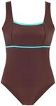 LASCANA Badeanzug Damen braun Gr.50 Cup B