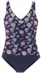 LASCANA Badeanzug Damen marine-bedruckt Gr.38 Cup B
