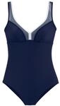 LASCANA Badeanzug Damen marine Gr.38 Cup C