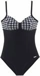 LASCANA Damen Badeanzug schwarz-wei&szlig; Gr.42 Cup E