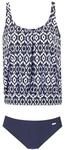 LASCANA Oversize-Tankini Damen marine-wei&szlig; Gr.54