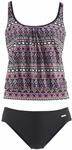 LASCANA Oversize-Tankini Damen schwarz-bunt Gr.44