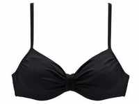 LASCANA Bügel-Bikini-Top 'Italy' schwarz Gr. 42 Cup D. Mit Raffung. Mit Bügel