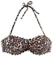 LASCANA Bandeau-Bikini-Top Damen braun-bedruckt Gr.36
