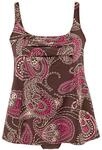 LASCANA Damen Badekleid braun-bedruckt Gr.42 Cup D