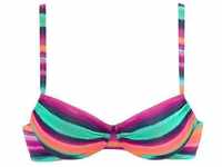LASCANA Bügel-Bikini-Top 'Rainbow' mehrfarbig Gr. 42 Cup D. Mit Bügel