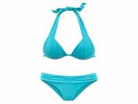 LASCANA Set: Triangel-Bikini blau Gr. 34 Cup B. Ohne Bügel
