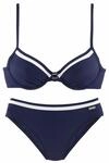 LASCANA B&uuml;gel-Bikini Damen marine Gr.36 Cup B