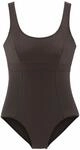 LASCANA Damen Badeanzug braun Gr.40 Cup D