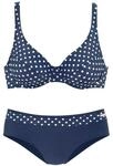 LASCANA B&uuml;gel-Bikini Damen marine-wei&szlig; Gr.42 Cup D
