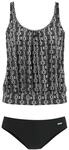 LASCANA Oversize-Tankini Damen schwarz-bedruckt Gr.40