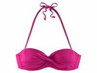 S.OLIVER Bandeau-Bikini-Top Damen pink Gr.34 Cup A