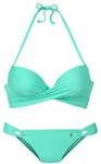 S.OLIVER Push-Up-Bikini Damen t&uuml;rkis Gr.34 Cup C