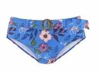 S.OLIVER Highwaist-Bikini-Hose Damen blau-bedruckt Gr.38