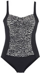 LASCANA Damen Badeanzug schwarz-creme Gr.42 Cup B