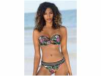 VENICE BEACH Bandeau-Bikini-Top 'Summer' mehrfarbig Gr. 36 Cup D. Mit Bügel Und Mit