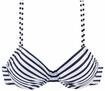 VENICE BEACH B&uuml;gel-Bikini-Top Damen wei&szlig;-marine-gestreift Gr.40 Cup C
