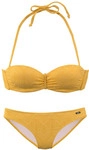 BUFFALO B&uuml;gel-Bandeau-Bikini Damen gelb Gr.40 Cup D