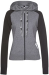 BENCH. LOUNGEWEAR Kapuzensweatjacke Damen schwarz-dunkelgrau Gr.32/34