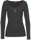 S.OLIVER Damen Pyjamaoberteil schwarz Gr.44/46