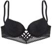 LASCANA Push-up-BH Damen schwarz Gr.80D