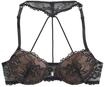 LASCANA Push-up-BH Damen schwarz-toffee Gr.80C