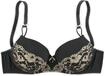 LASCANA Schalen-BH Damen schwarz-goldfarben Gr.75D
