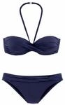 LASCANA B&uuml;gel-Bandeau-Bikini Damen blau Gr.36 Cup C