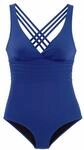 LASCANA Badeanzug Damen blau Gr.38 Cup D
