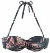 LASCANA B&uuml;gel-Bandeau-Bikini-Top Damen schwarz-bedruckt Gr.38 Cup C