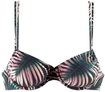 LASCANA B&uuml;gel-Bikini-Top Damen schwarz-bedruckt Gr.40 Cup F