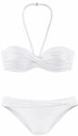 LASCANA B&uuml;gel-Bandeau-Bikini Damen wei&szlig; Gr.44 Cup D